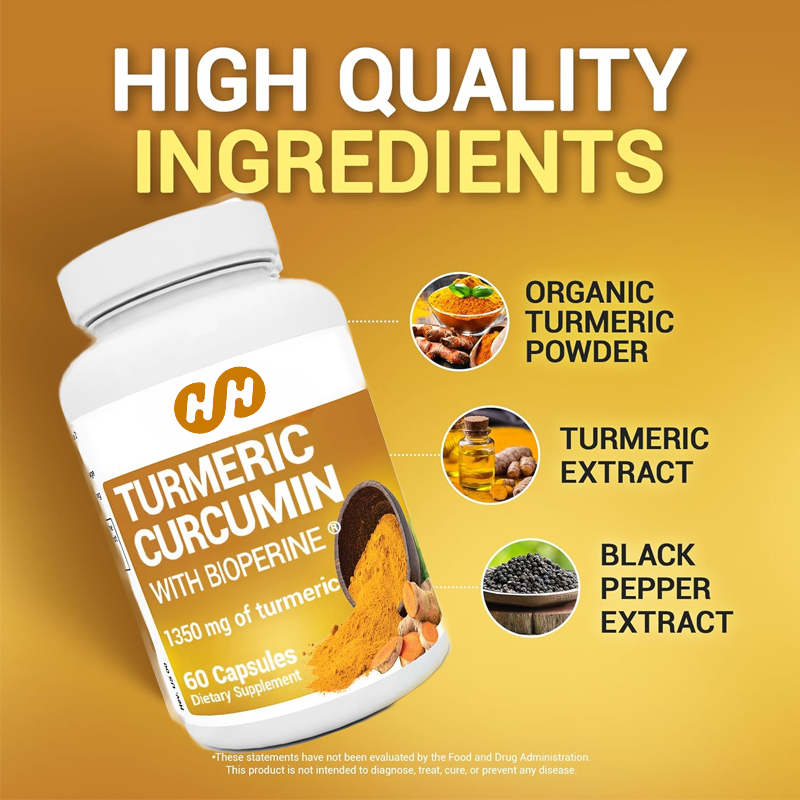 Suplemen Kunyit dengan Lada Hi - Turmeric Curcumin Capsule ulasan dan harga